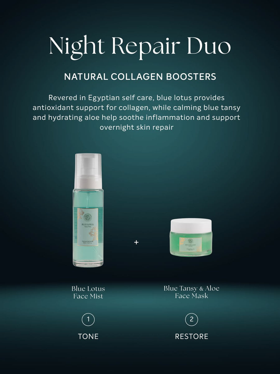 Blue Tansy Face Mask