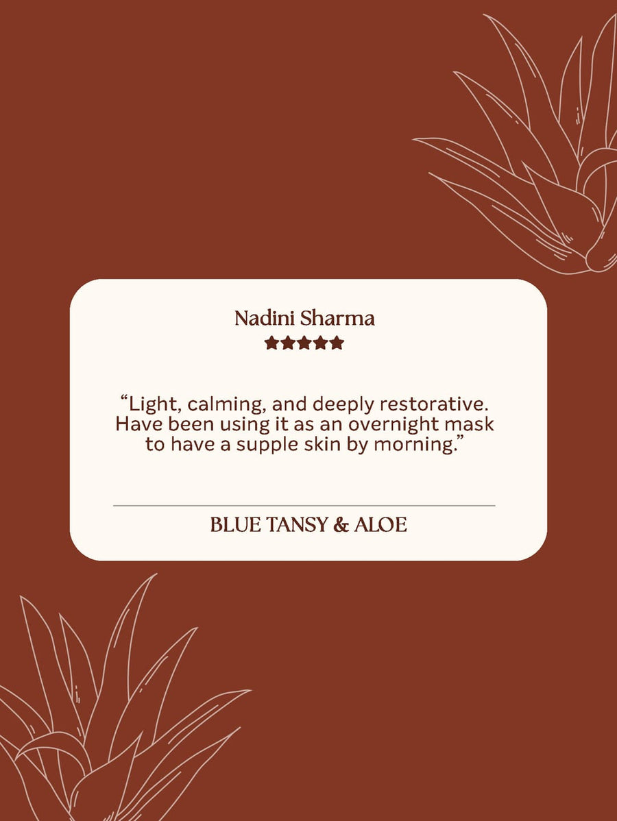 Blue Tansy Face Mask